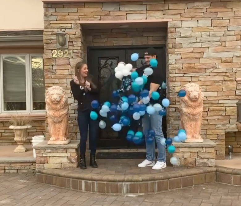 Zach Jenna having a boy